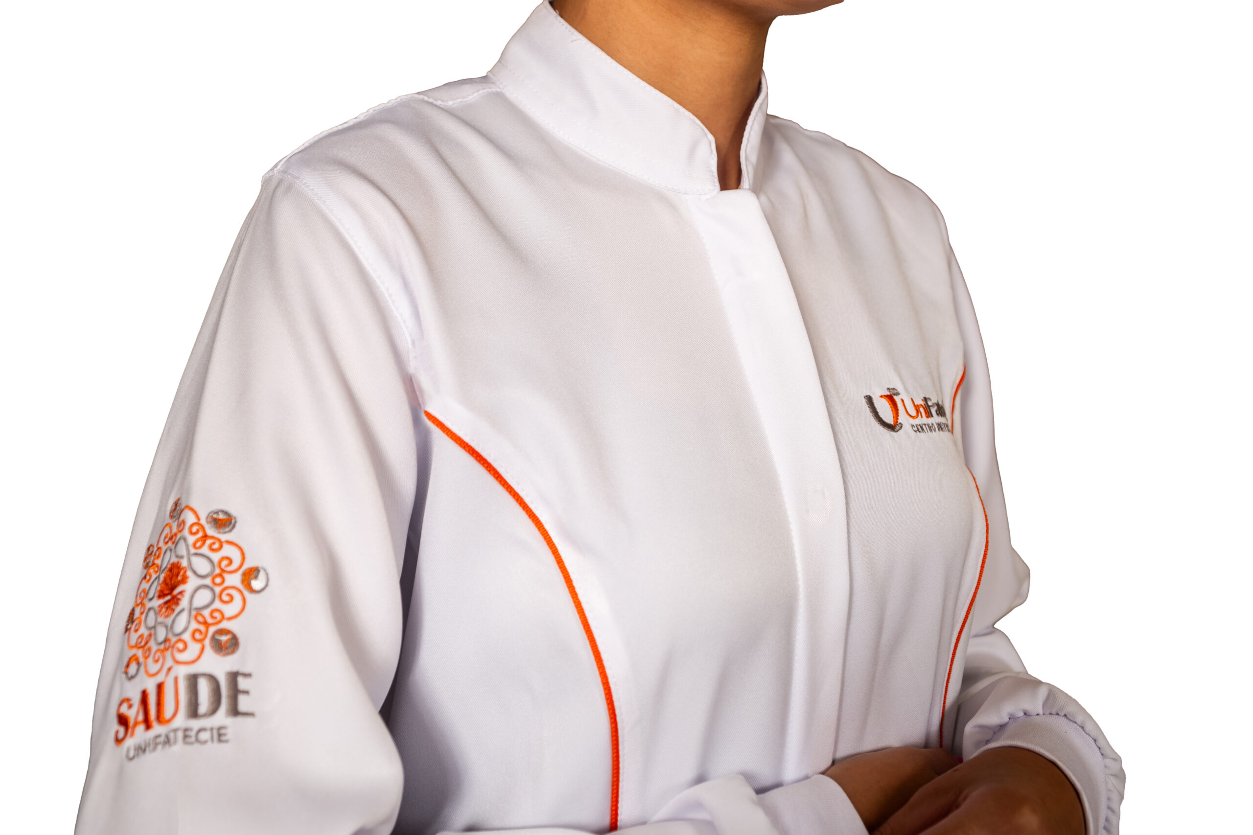 Jaleco Feminino Microfibra - UniFatecie Bordado - Cursos de Saúde