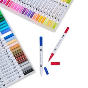 Kit Canetinhas Ponta Dupla Com 48 Cores