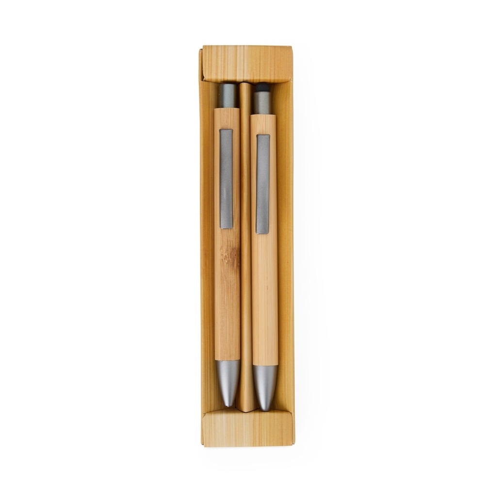 Kit Ecológico Caneta e Lapiseira Bambu - Imagem 4