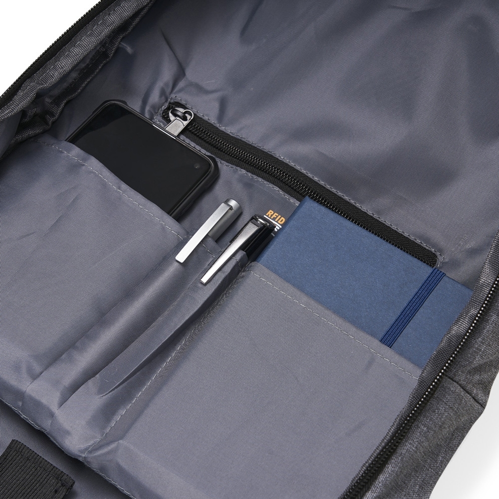 Mochila Poliéster com Bloqueador RFID - Imagem 5