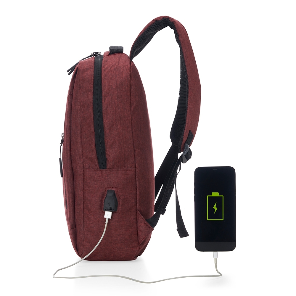 Mochila de Nylon USB 21L - Imagem 7