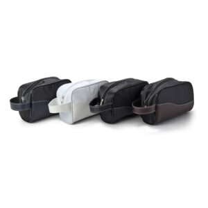 Nécessaire de Couro Sintético e Nylon