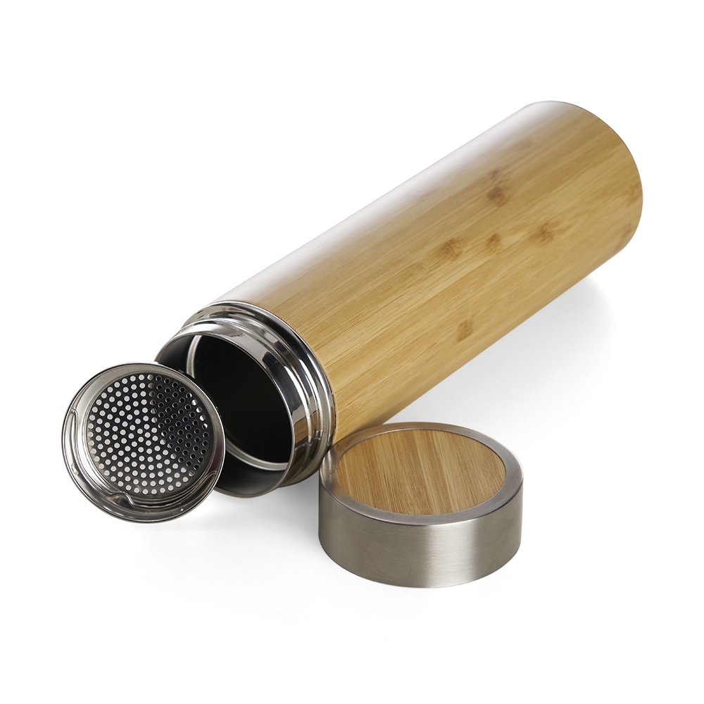 Garrafa Bambu Térmica 500ml com Infusor - Imagem 3